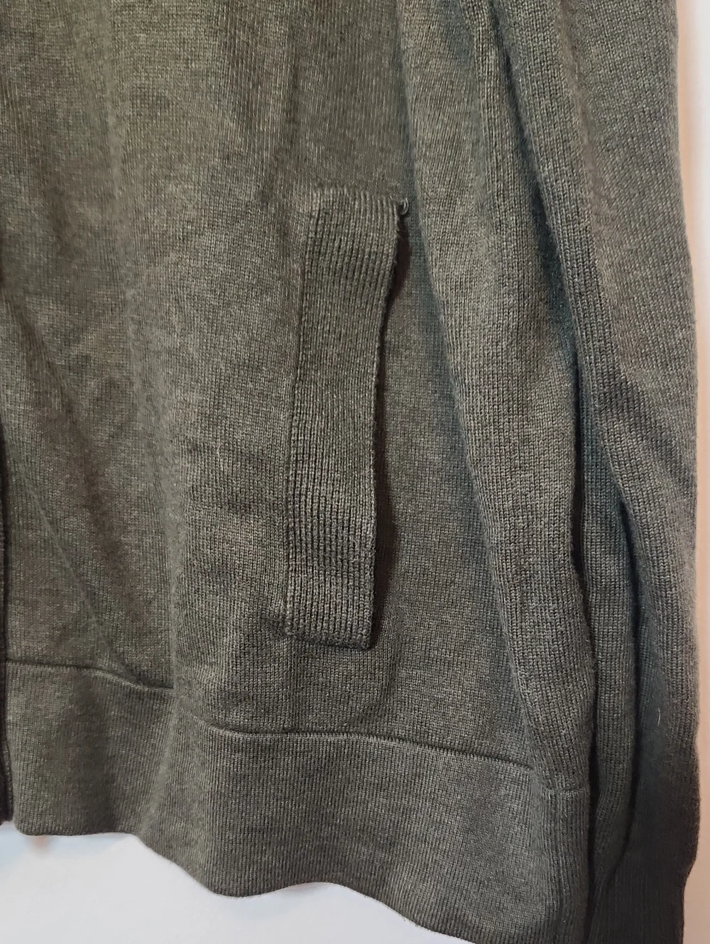 Banana Republic Olive Green Zip-Up Hooded Sweater XL Men's